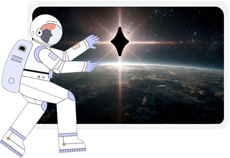 Constell innovatie — astronaut op ontdekkingsreis