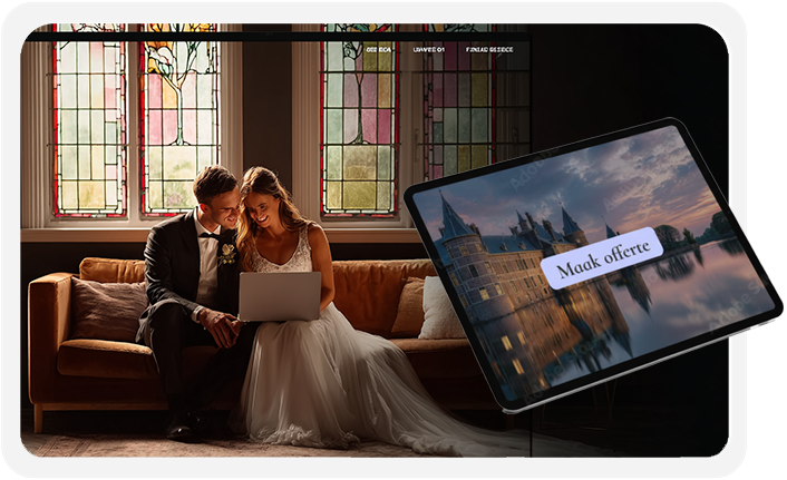 Constell offertes maken met branded offerte en tablet weergave voor gasten