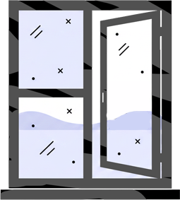 Window illustratie